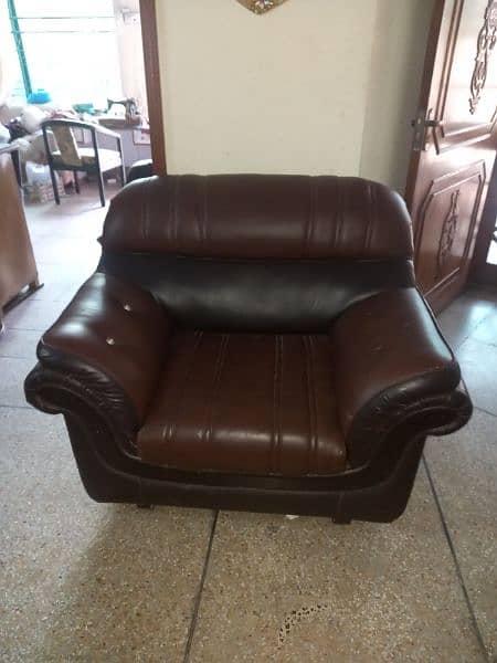 Brown Leather sofas 1