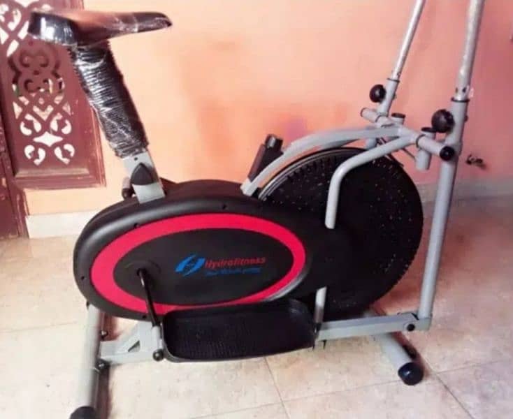 exercise cycle upright airbike elliptical machine gym fitness 0
