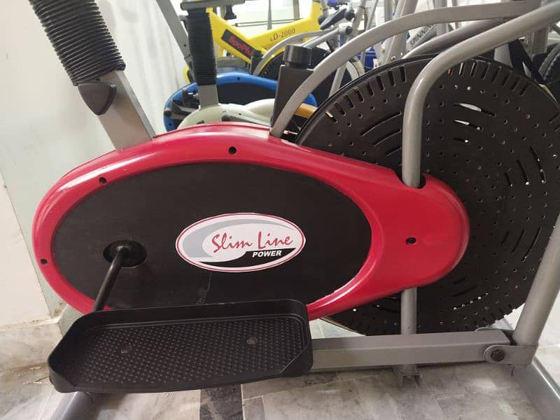 exercise cycle upright airbike elliptical machine gym fitness 7