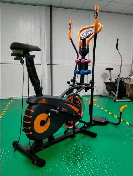 exercise cycle upright airbike elliptical machine gym fitness 14