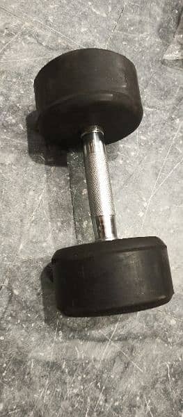 High quality dumbells Available only at 350/ Kg, range from 1-30 kg. 2
