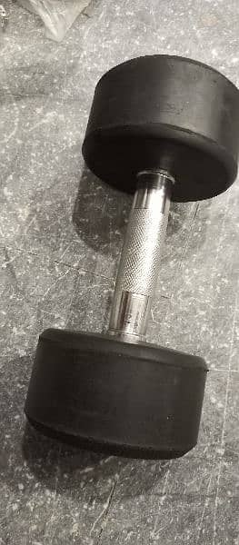 High quality dumbells Available only at 350/ Kg, range from 1-30 kg. 5