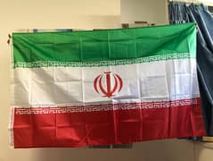 Iran Flag of Iran , Office logo Coustmized Flag & Golden Pole - Lahore