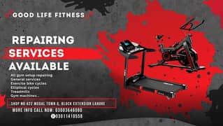 Treadmills and exercise bike cycle repairing and General service