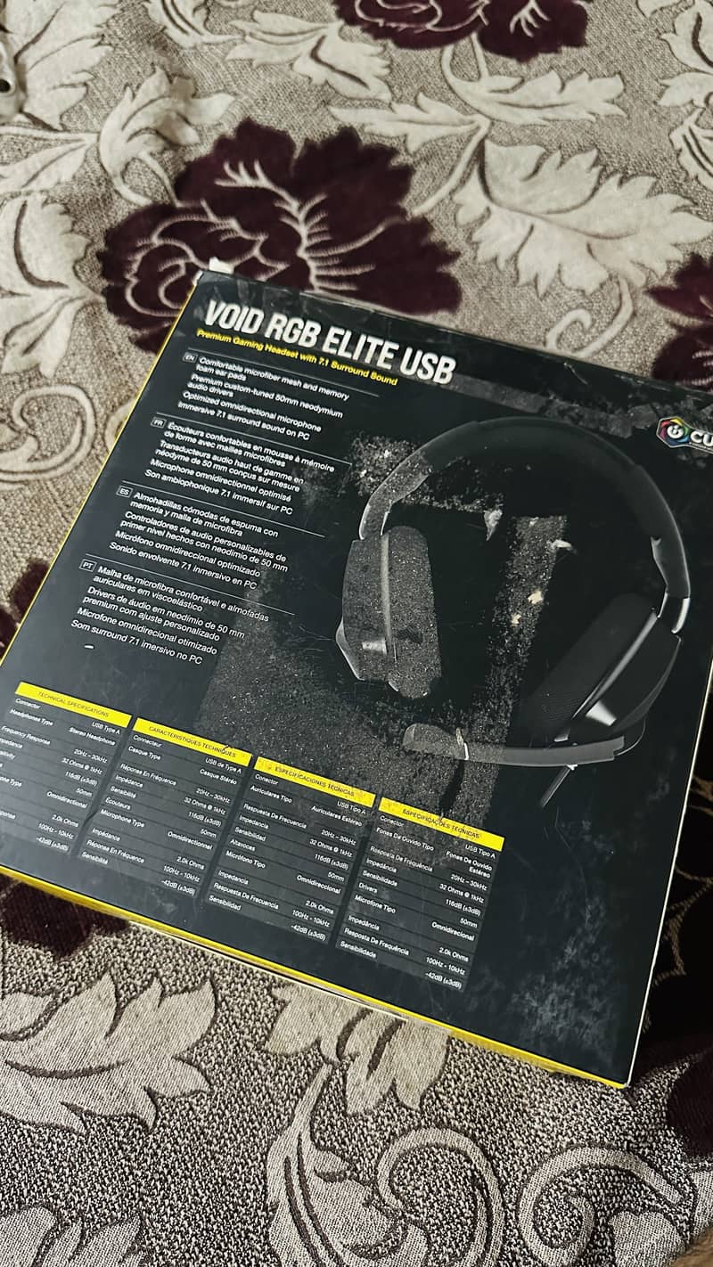 Corsair Void RBG headphones gaming for sale 5