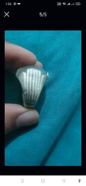 Original, natural door e najaf stone in a pure silver ring 3075637624 4