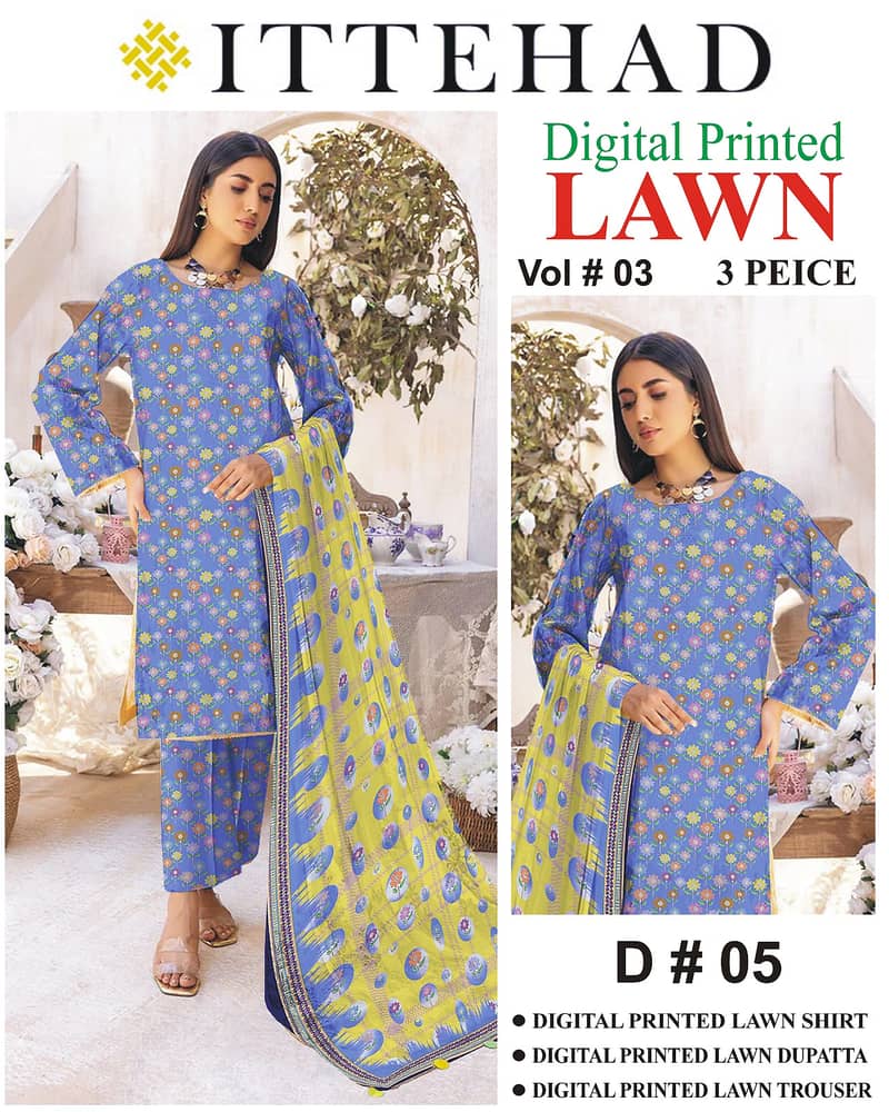 Printed Lawn suit, Lawn suits, Girl suit, Dresses, summer collection 3