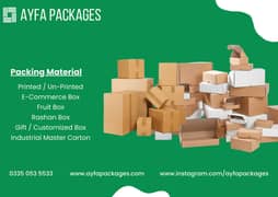 Packing Packaging Box Carton E-Commerce Pizza Shifting Fruit Rashan