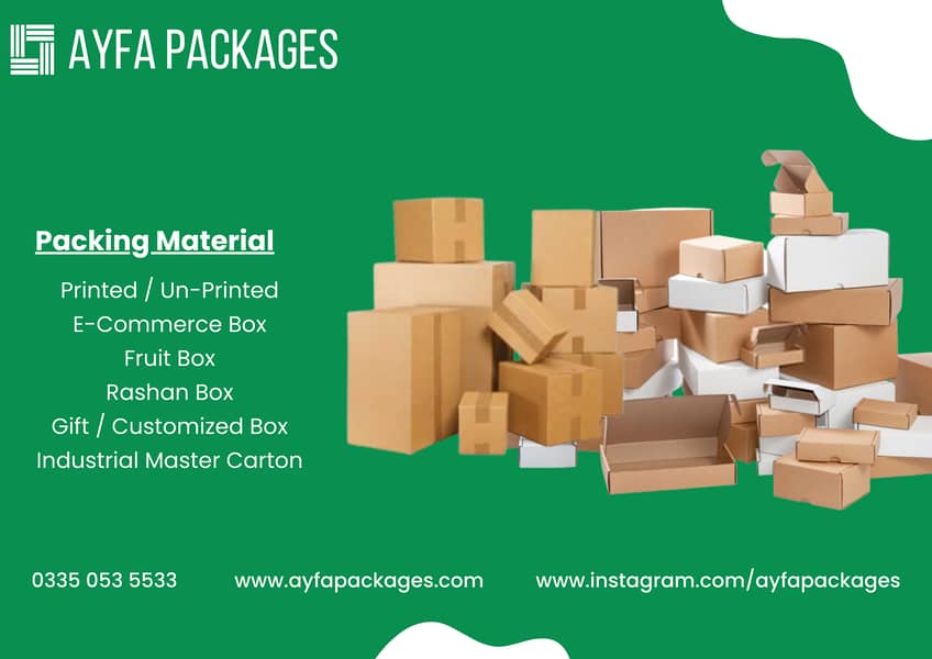 Packing Packaging Box Carton E-Commerce Pizza Shifting Fruit Rashan 0