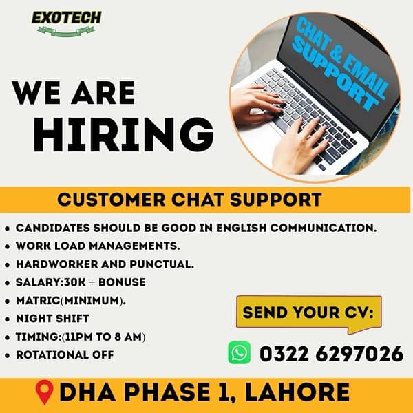 Customer Chat Support Job/Job/Agents Required/Hiring Agents 0