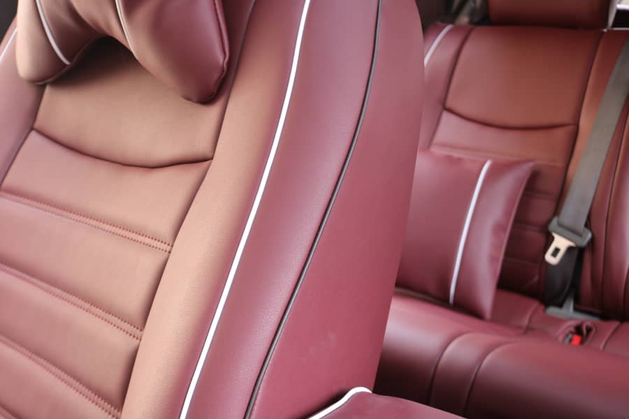 Toyota prado | Tx | Tz car poshish seat covers in japanese Leather, 5