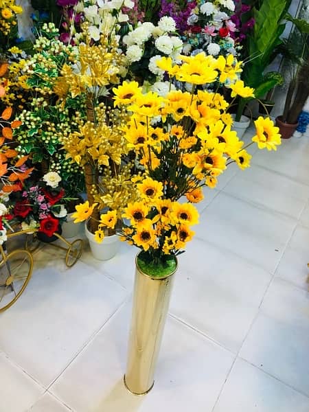 stainless flower port/artificial plants/wall handinings/flowers vase 4