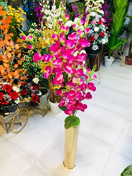 stainless flower port/artificial plants/wall handinings/flowers vase 5