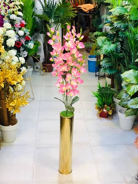 stainless flower port/artificial plants/wall handinings/flowers vase 6