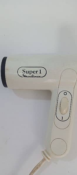 Moulinex Hair Dryer Super1  220V 700W Made in France  10/10 Condition 8
