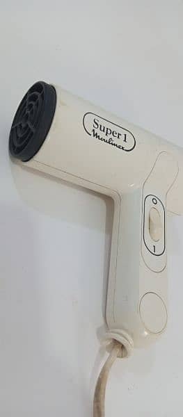 Moulinex Hair Dryer Super1  220V 700W Made in France  10/10 Condition 10