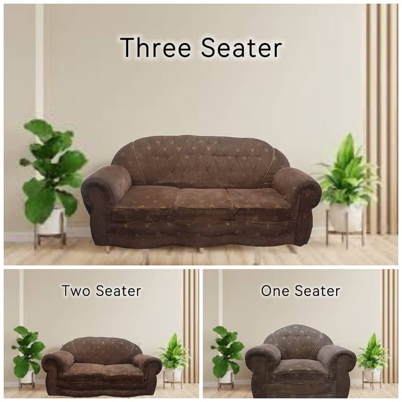 6 Seater Sofa Set in order of 3+2+1 - Pure Moltyfoam Cushions 0