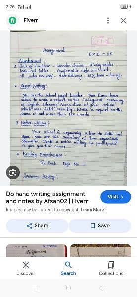 Hand writing assignment work 3