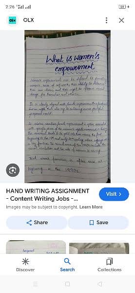 Hand writing assignment work 4
