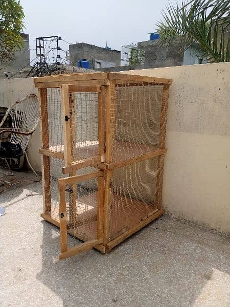 new double wooden cage 1