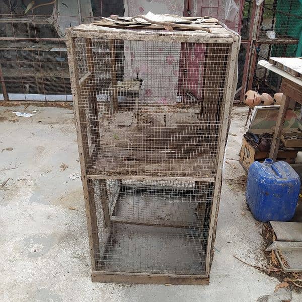 1 cage , 1 bird box available for sale 2
