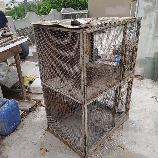 1 cage , 1 bird box available for sale 3