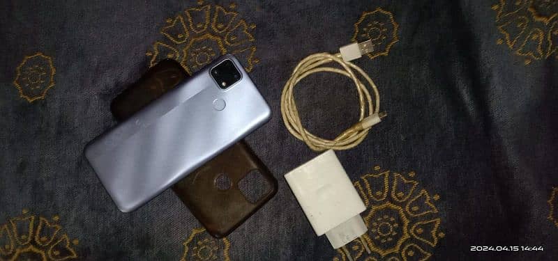 realme c25s 4/128 9.5/10 condition with box original charger cable 1