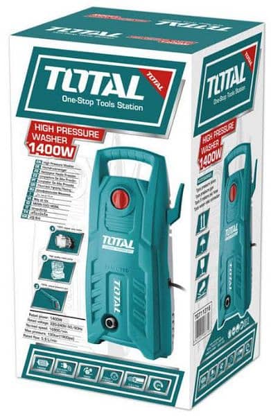 New) TOTAL Brand High Pressure Car Washer - 130 Bar 16