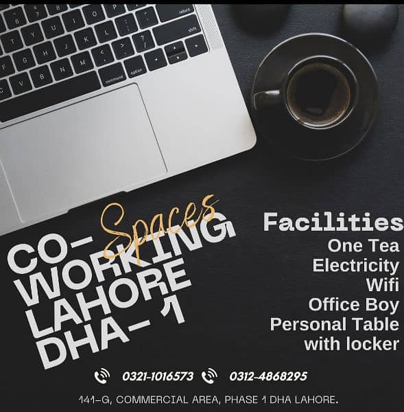 Co-working space available in DHA phase 1 0