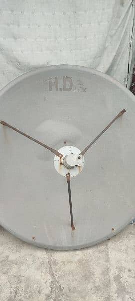 4ft Dish Antenna with 2 lnb for sale 1