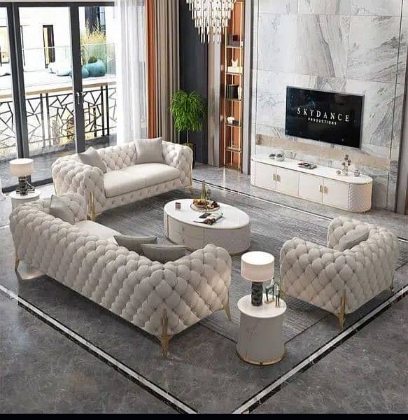 Sofa Set Brand New Luxury Living Room Chesterfield Sofa Set 0