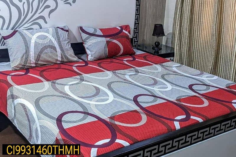 Cotton printed double bedsheet 0