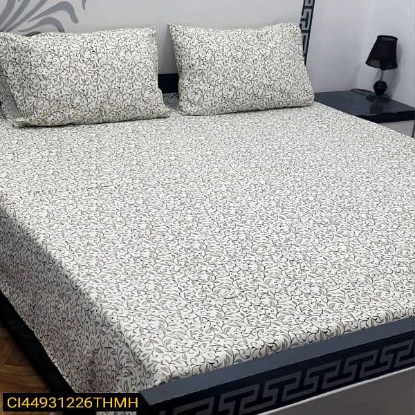 Cotton printed double bedsheet 1