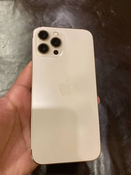 iPhone 12 Pro Max 256gb golden  colour pta approved 0