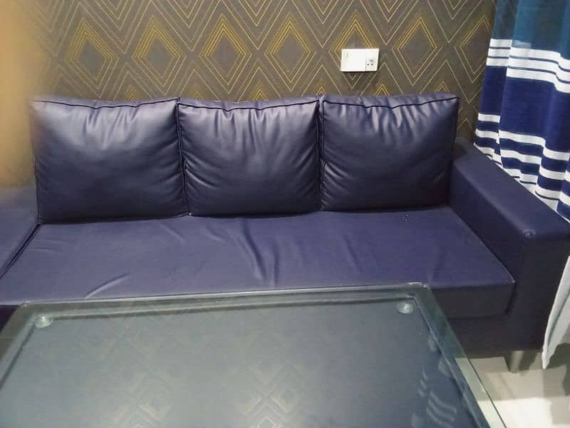 L-Shape Sofa Set with table 2