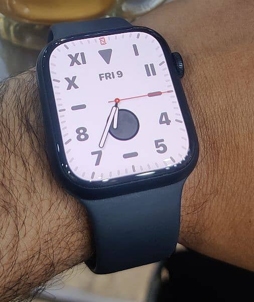Apple Watch Series 7 45 mm Midnight Alu Mid sport Band GPS Designed 9