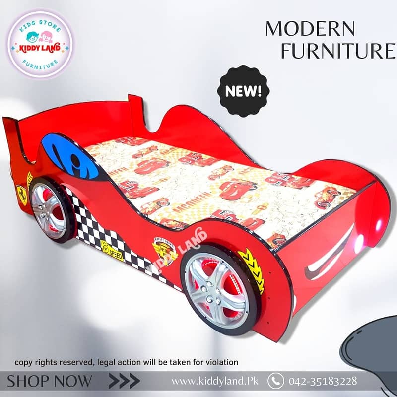 bed / kids Car Bed / Bunk bed / Baby bed / Kids single bed / kid bed 1