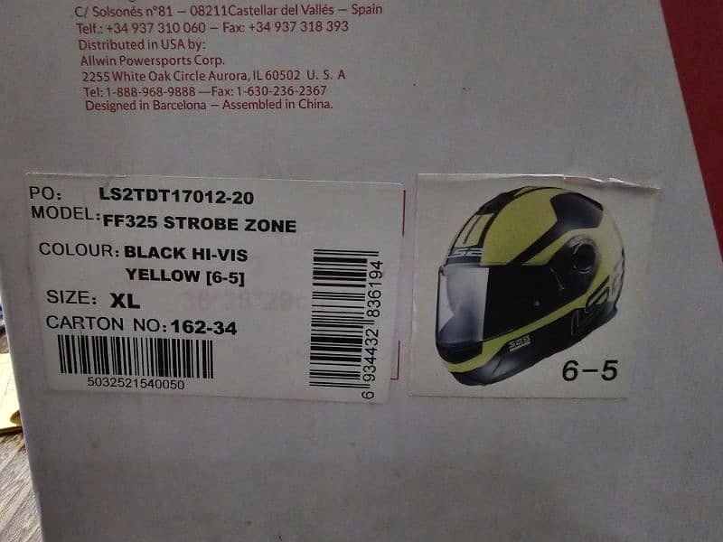 LS2 Strobe Face Lift Helmet in Brand New Condition 9