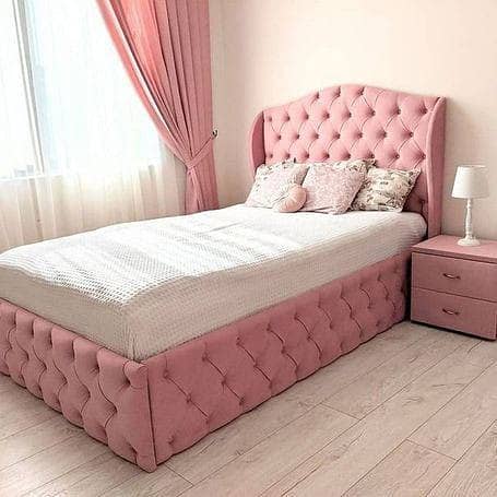 bed, complete bedset, poshish bed, wooden bed, smart bed 13