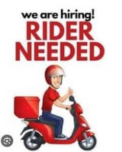 Delivery Rider required
