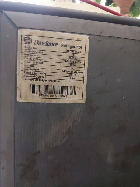 Dawlance Refrigerator

Model No. 

9170WBLVS 3