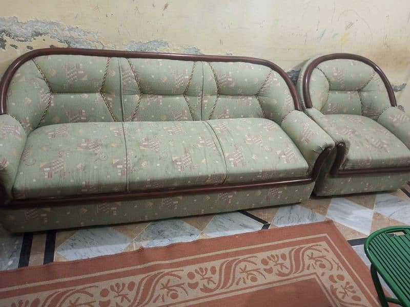 5 seater solid wooden sofa set 3
