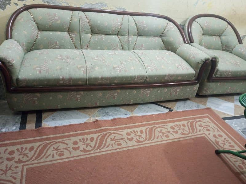 5 seater solid wooden sofa set 4