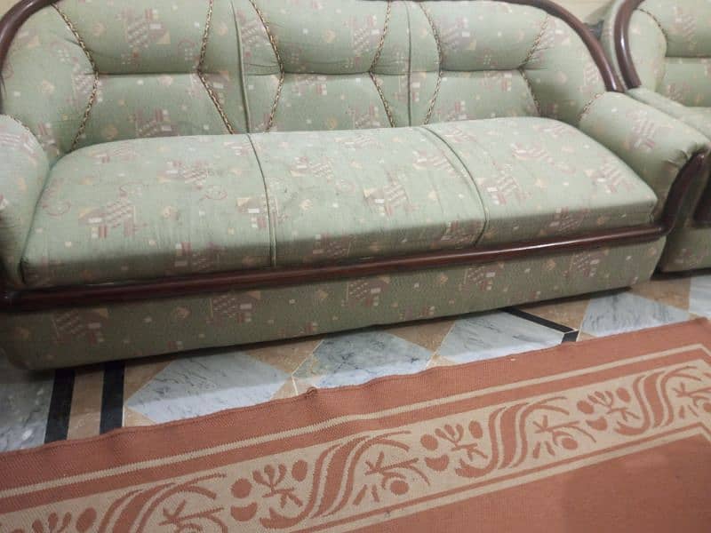 5 seater solid wooden sofa set 5