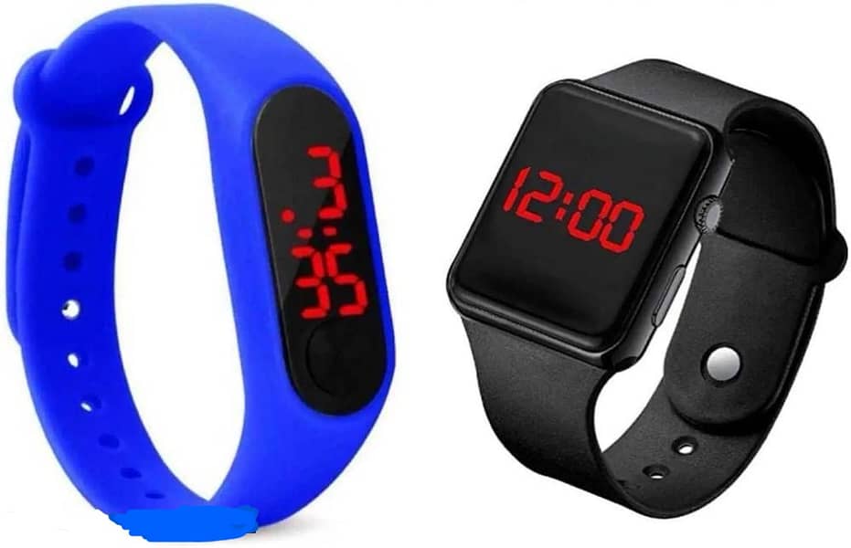 LED display smart watch, pack of 2 3