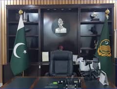 Govt Flag or Punjab police flag for indoor exective office with pole 0
