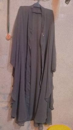 kaftan style front open abaya