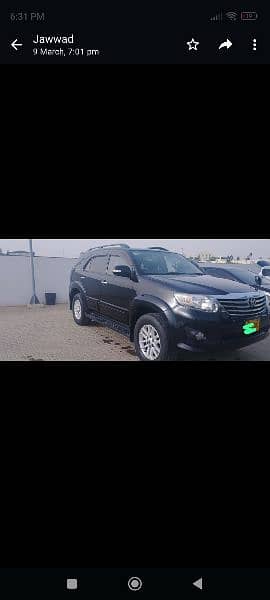 TOYOTA FORTUNER FOR SALE IN MONT CONDITION 3