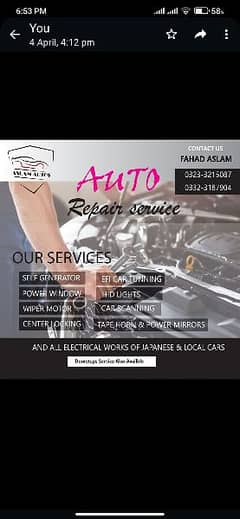 Auto electrician available