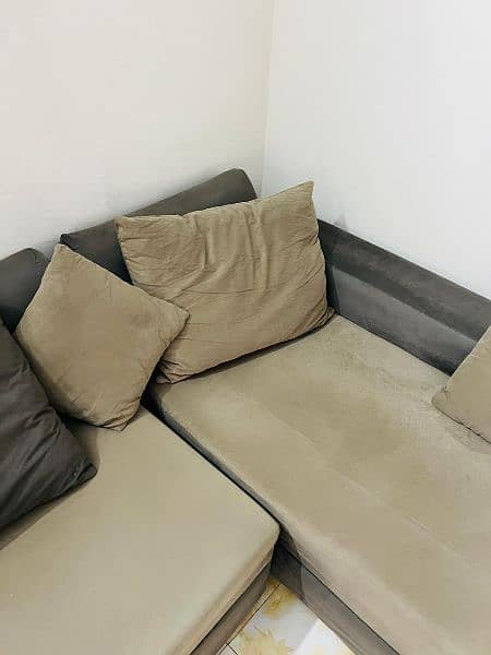 L shape sofa with cushion 5